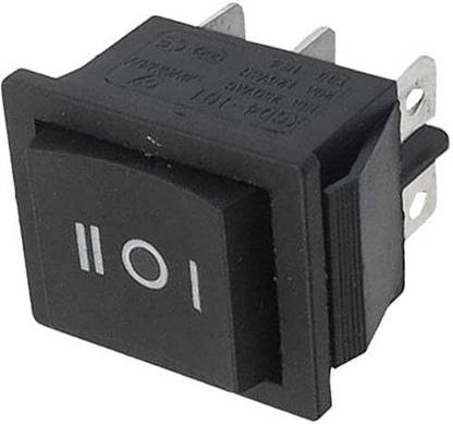 DIYtronics 1 Pc Black DPDT Rocker Switch 6-Pin 3 Way ON-Off-ON 16A ...