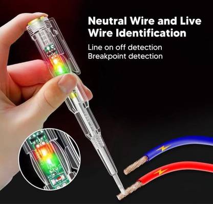 EASTRA Voltage Tester AC 24-250V Contact Electrical Detector Slotted Screwdriver Tester Electronic Components Electronic Hobby Kit