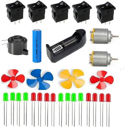 EBRAND ONE All in One DC Motor Project Kit with Rechargeable Battery dc motor kit Motor Control Electronic Hobby Kit