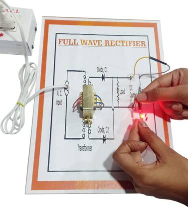 MELODY's Full Wave Rectifier Using AC - Physics Science Working Model. Educational Electronic Hobby Kit