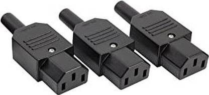 Prowans IEC 320 C13 Female Plug Rewirable Power Connector 3pin Socket Electronic Components Electronic Hobby Kit