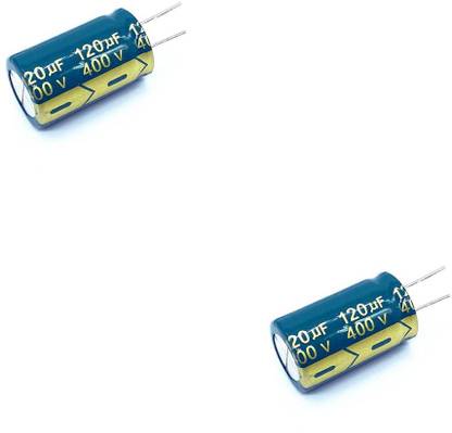 Flyrobo (2 Pcs) Pro3D 120uF 400V Electrolytic Capacitor Electronic Components Electronic Hobby Kit