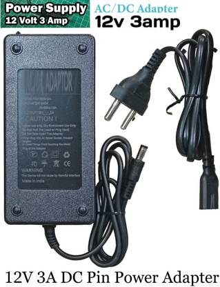 Divinext With Lead 12 Volt 3 Amp 36 Watt Power Supply AC to DC SMPS Power Charger 12V 3A 36 W Adapter