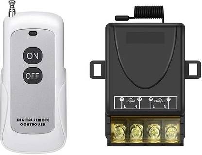 Electronic spicess 433 MHz Ac 220v 30a Relay Wireless RF Control Switch & On-Off White Remote Electronic Components Electronic Hobby Kit