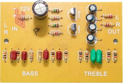 Ovicart 2 Transistor Bass Treble Pre-Amplifier Bass Treble Control Equalizer Board 0-12v Electronic Components Electronic Hobby Kit