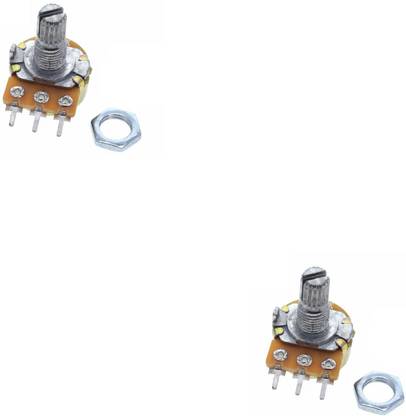 Flyrobo (2 Pcs) Pro3D WH148 5K Ohm 3Pin 15mm Shaft Single Potentiometer Electronic Components Electronic Hobby Kit