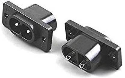 Prowans 2 Pin AC Power Socket Panel Mount AC Power Plug Socket Electronic Components Electronic Hobby Kit