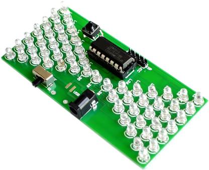 Flyrobo Electronic Hourglass Shape Flashing LED DIY Kit Electronic Components Electronic Hobby Kit
