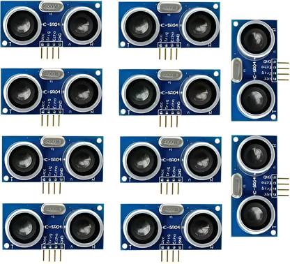 MAG BEE Ultrasonic Sensor Module HC SR04 For Arduino uno ,NodeMCU, Pack of 10 Electronic Components Electronic Hobby Kit