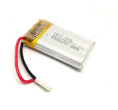 INVENTO 1Pcs 3.7V 650mah Battery 1Cell 20CLithium Polymer Lipo for MiniDrones Quadcopter Automotive Electronic Hobby Kit