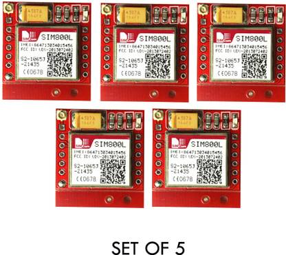 GLAMSiYA SIM800L GPRS GSM Module Board Quad-band TTL Serial Port with the antenna 5 set Electronic Components Electronic Hobby Kit