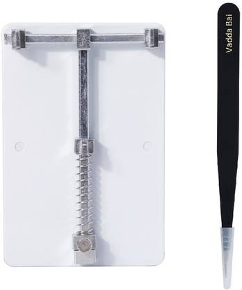 vadda bai PCB Holder Stand with 1 Tweezers for Motherboard PCB Phone Circuit Board Repair Electronic Components Electronic Hobby Kit