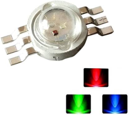 Wizzo (5 Pieces) 3W Super Bright 6 Pin RGB SMD LED Diode Chip 350mA Light Bulb Lamp Light Electronic Hobby Kit