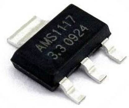 ELECSYNERGY AMS1117-3.3V, 1A, SOT-223 Voltage Regulator IC (Pack of 3 ICs) Electronic Components Electronic Hobby Kit