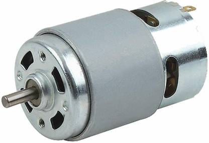 Cam cart RS-775 Dc Motor High RPM Torque 12V Brushed DC Big Strong Motor, DIY Project (Silver Color) Educational Electronic Hobby Kit