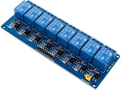 MAG BEE 5V Relay 8 Channel Module for Arduino UNO/MEGA, Raspberry Avr Pic - Pack of 1 Electronic Components Electronic Hobby Kit