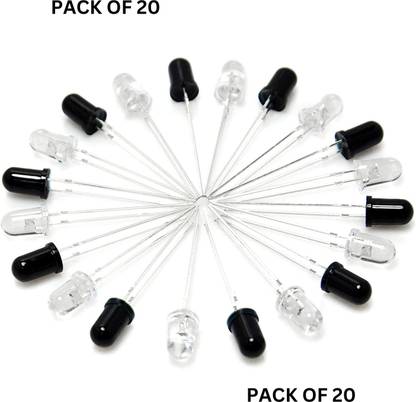 MAG BEE IR LED | Infrared LED | Infrared Sensor for Arduino Pack of 20 Electronic Components Electronic Hobby Kit