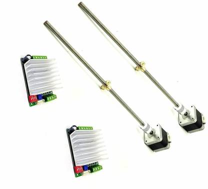 INVENTO 2pcs TB6600 Driver+Nema17 4.2 Kg-cm Stepper Motor+Flexible coupling+600mm M8 8mm Automotive Electronic Hobby Kit