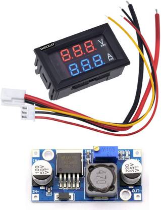 shockley VoltAmp meter DC 100V 10A + LM2596 Buck Converter (1 VoltAmp + 1 LM2596 ) Power Supply Electronic Hobby Kit