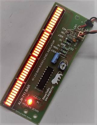 SAI ROBOTIC LM 3914 / LM 3915 / LM 3916 – 40 Bar RED L.E.D. Sound Level Indicator Module Display Lights Electronic Hobby Kit