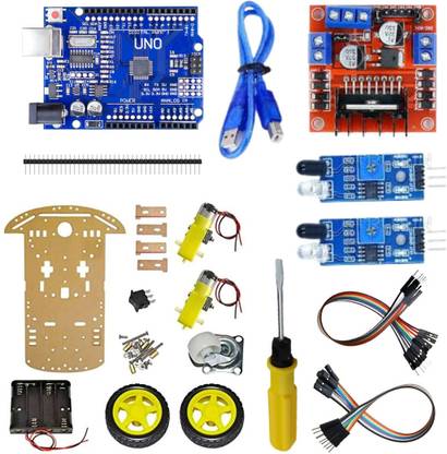 ROBO 2wd Line Following Programed line following Robotics Stem Project Electronic Components Electronic Hobby Kit