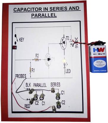 MELODY's Capacitor In Series And Parallel Physics Science Working Model-Project Educational Electronic Hobby Kit