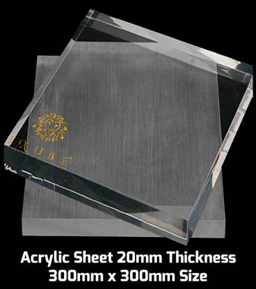 EXUBE Acrylic Sheet 20mm Thickness 300mm x 300mm Size Electronic Components Electronic Hobby Kit