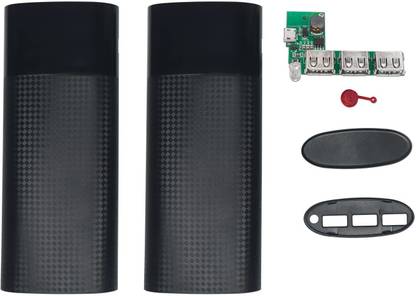 DHRUV-PRO Power Bank Kit,Charger Outer Case,Plastic Shell Box with 3 USB Power Bank Module Electronic Components Electronic Hobby Kit