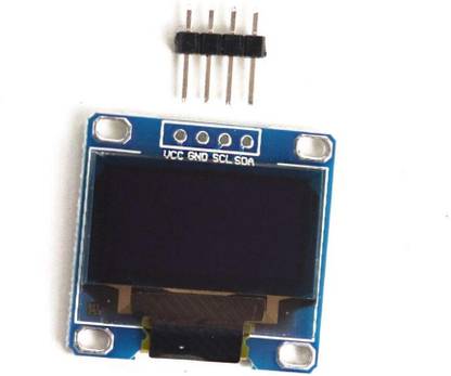 INVENTO 0.96" 128 X 64 Blue Light I2C OLED Screen Display Module Automotive Electronic Hobby Kit