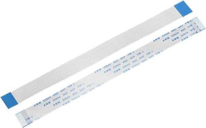 SLVC 12 Pin 1mm 100mm Length FFC Flex FPC Ribbon Extension Cord Flat Cable,Pack Of 1 Electronic Components Electronic Hobby Kit