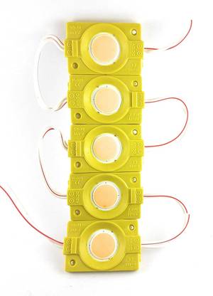 SMG 5 Pics 2.4 Watt 12 Volt DC YELLOW Color Coin Light Electronic Hobby Kit