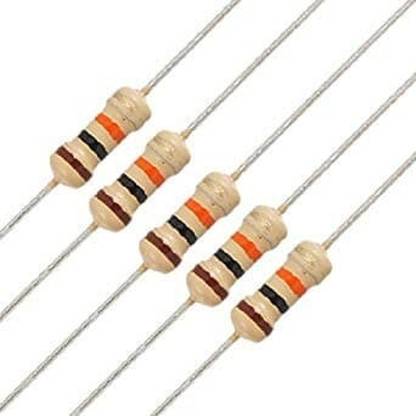 ELECSYNERGY 5 Pcs 1K Ohm 1/4 Watt Electronic Electronic Components Electronic Hobby Kit