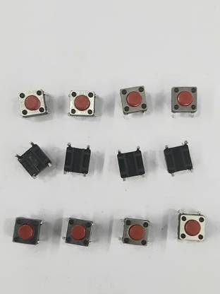 uneeds push button switch micro push to on button tactile switch (pack of 20) Electronic Components Electronic Hobby Kit