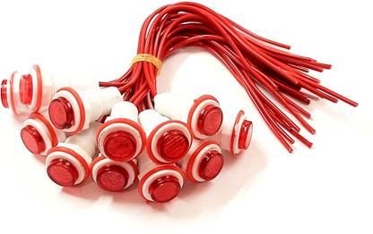 DIYtronics 12 Pcs Panel Mount Neon Light Bulb Indicator Lamp Led for Switch Board Electronic Components Electronic Hobby Kit