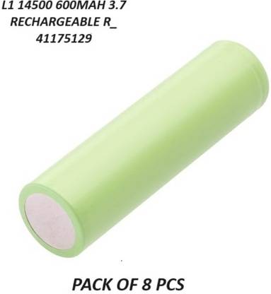SG Flash PACK OF 8 600mAh 3.7v Reachargeble Battery for Trimmer, Toys, Remote, Robotics Alternative Energy Electronic Hobby Kit
