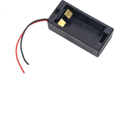 Electronic Spices Single 9V battery holder hard plastic case with on/off Electronic Components Electronic Hobby Kit