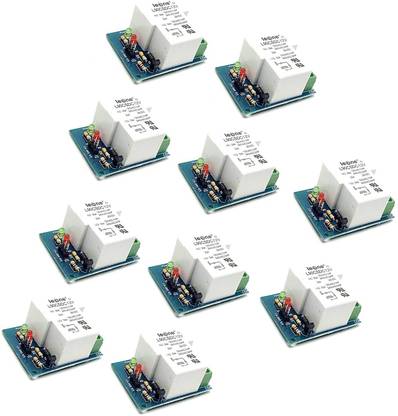INVENTO 10Pcs 12V 30A 1 Channel Relay Module Low Level Trigger for Home automation Automotive Electronic Hobby Kit