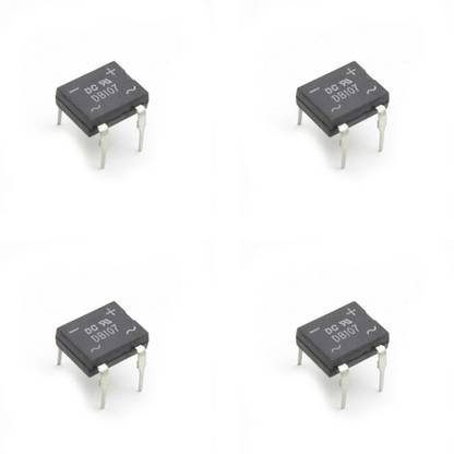 Flyrobo (4 Pcs) Pro3D DB107 1A DIP Bridge Rectifier IC Electronic Components Electronic Hobby Kit