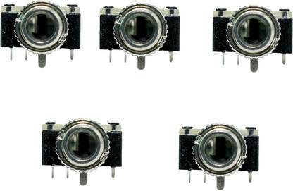Ovicart 3.5mm Female Stereo Audio Socket Headphone Jack Connector – Pack of 5 Electronic Components Electronic Hobby Kit