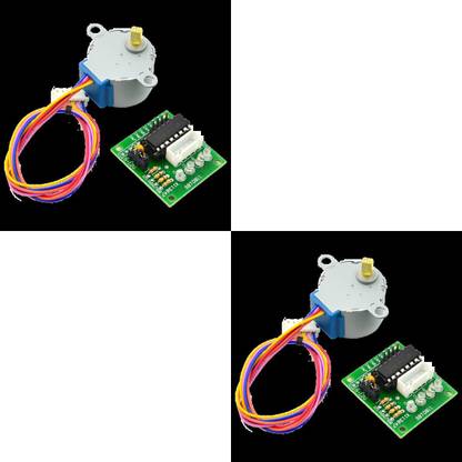 Flyrobo (2 pc) 28BYJ-48 5V Stepper Motor with ULN2003 Driver Board - - Electronic Components Electronic Hobby Kit