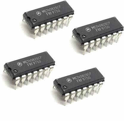 INVENTO 4Pcs CD4082BE MC14082BCP 4082 IC Logic Gate IC AND Gate, CD4082, 4 Input, 6.8 mA Automotive Electronic Hobby Kit