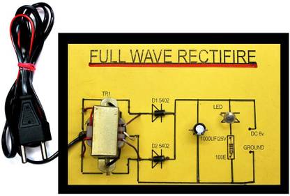 Genescribe Combo of Full Wave Rectifier And Fire Alarm System Educational Electronic Hobby Kit