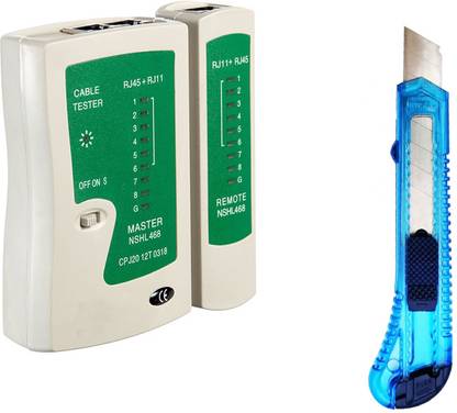 Crafts Haveli Networking Tool Kit Combo RJ45 Network Tester & Knife Cutter Power Supply Electronic Hobby Kit