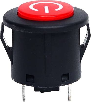 ShopNest Round Push Button Kids Car, E-Bike Starter On Off Power Switch (PACK OF 1) Electronic Components Electronic Hobby Kit