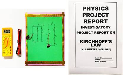 ONTEX ELECTRONICS Kirchhoffs Law KVL Physics Investigatory Project Model(Printed Report Included) Educational Electronic Hobby Kit