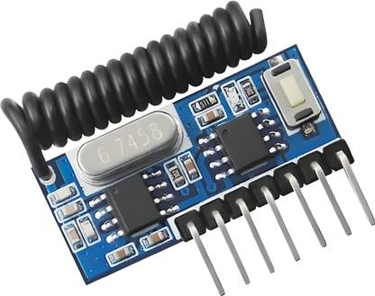 Robo Ocean RX480E Qiachip [Pack of 1] 433MHz 4-Channel RF Receiver Learning Encoding 1527 Electronic Components Electronic Hobby Kit