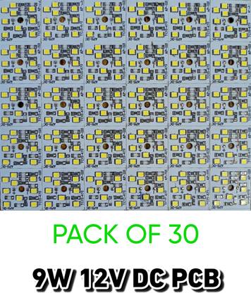 AP Source 9W 12 Volt DC MCPCB Led Light PCB Super Bright Set of 30 Light Electronic Hobby Kit