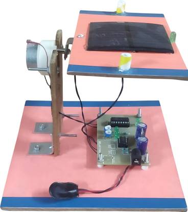 Eidearobotics Single Axis Automatic Solar Tracker Kit, Educational Project Electronic Components Electronic Hobby Kit