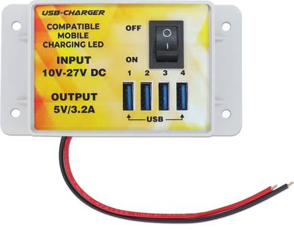 Electronic Spices 12v-24v DC converter with 4 USB Mobile Phone Charging application Electronic Components Electronic Hobby Kit