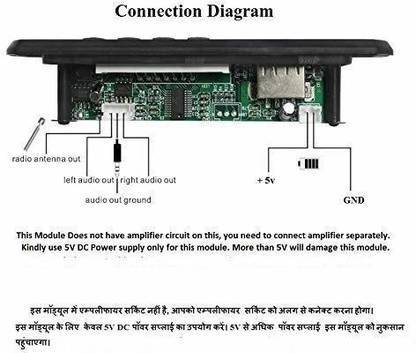 GND sales Bluetooth fm usb aux card mp3 stereo audio player module kit with remote Sound Recorder and Sound Circuit Electronic Hobby Kit